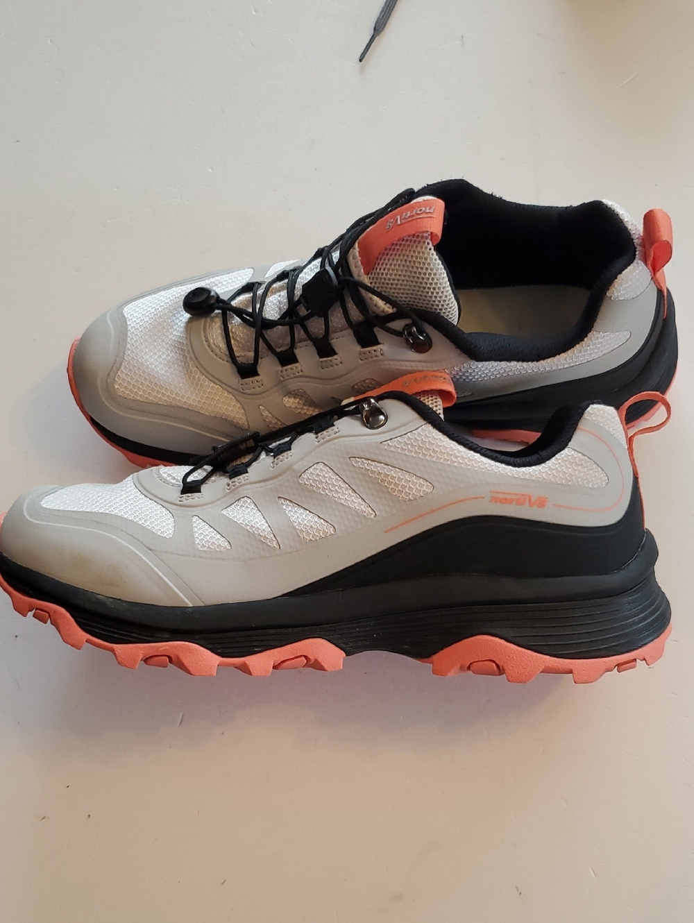 Nortiv 8 Coral & Black Trail Shoe Waterproof SZ 9
